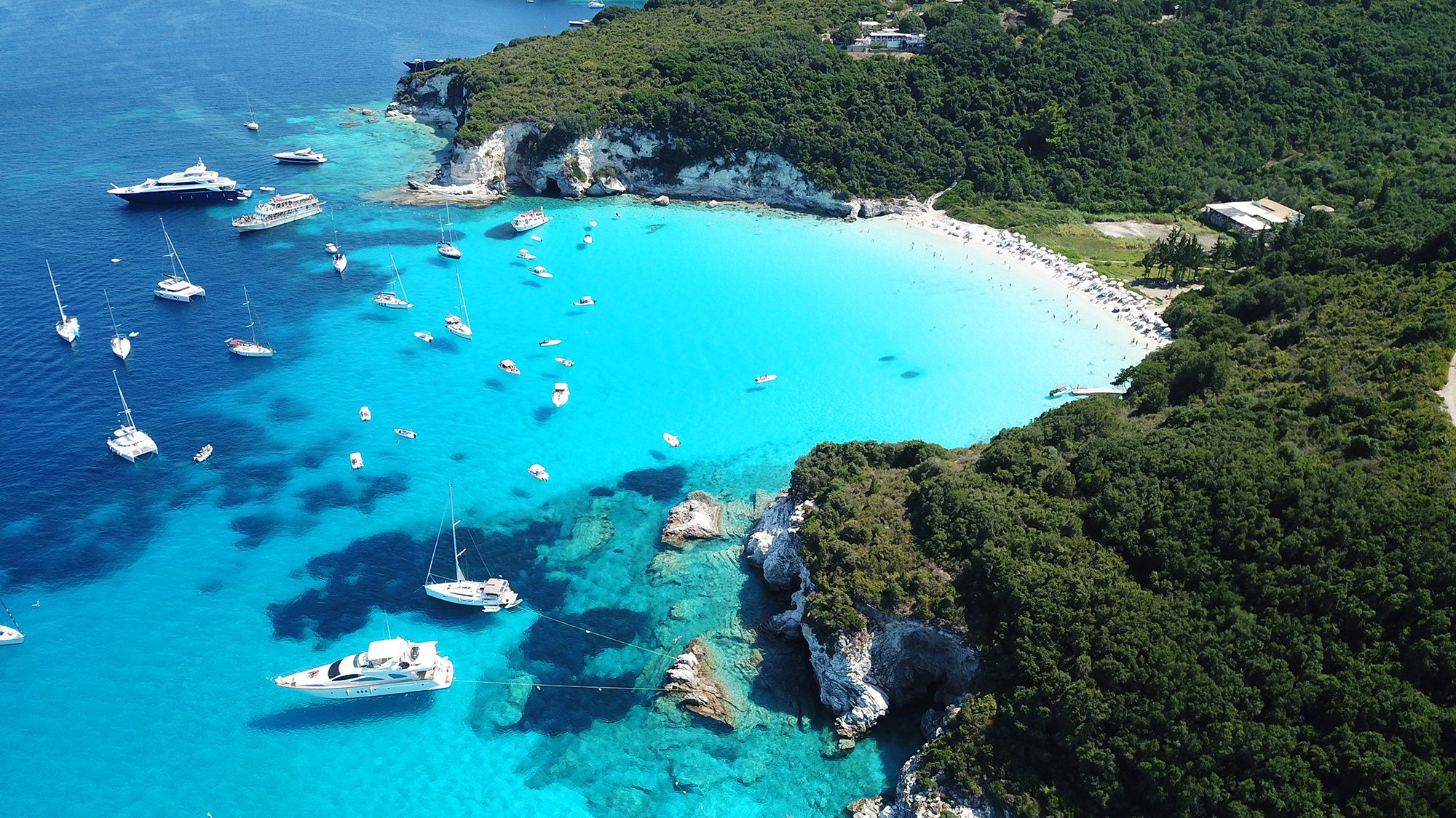 voutoumi corfu beach antipaxos greece